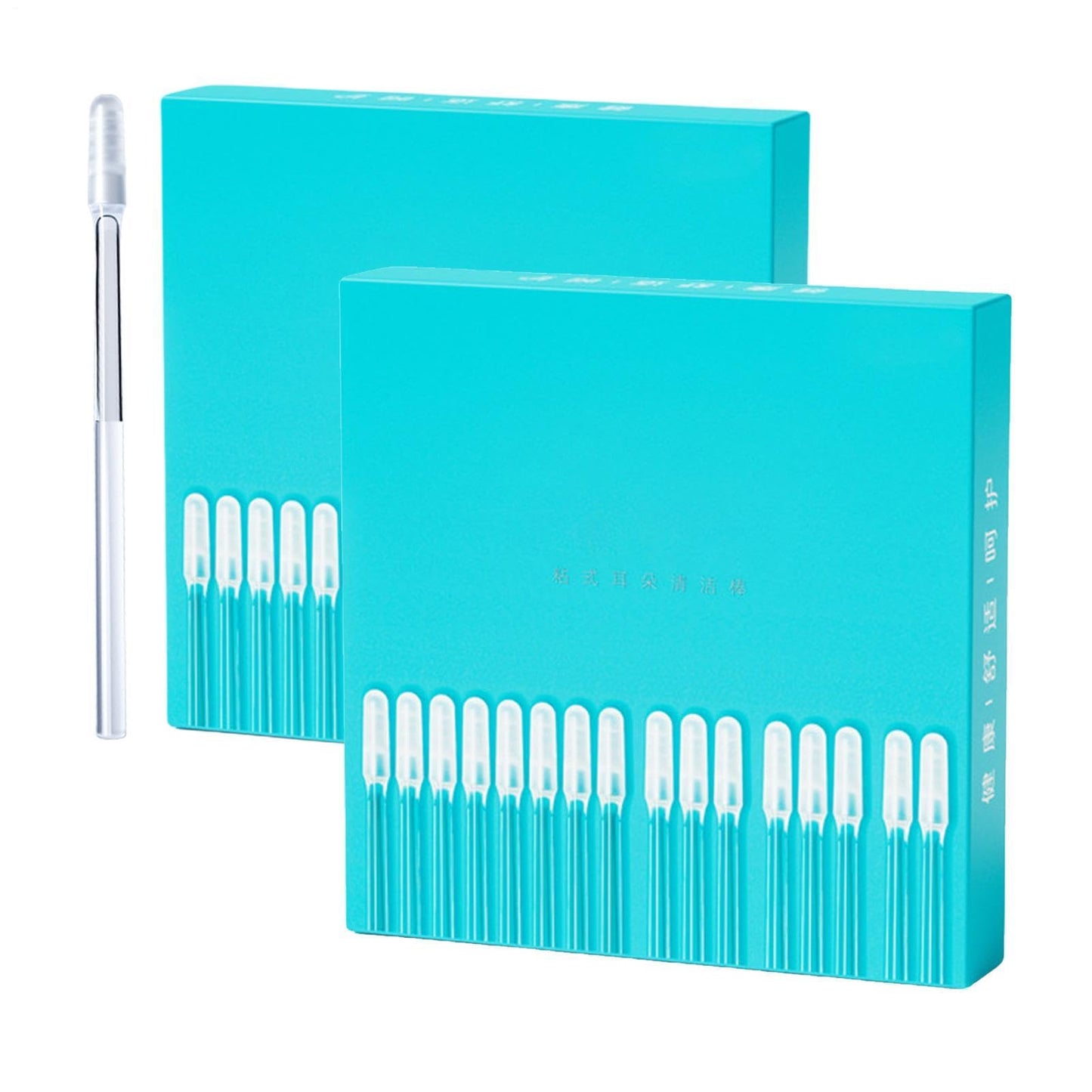 gukoo Sticky Earwax Removal Tool, Earwax Cleaner Pick, Reusable Rubber Ear Pick, Ear Cleaning Stick, 48 Pcs Compact Size And Gentle Tools For Those With Sensitive Canals