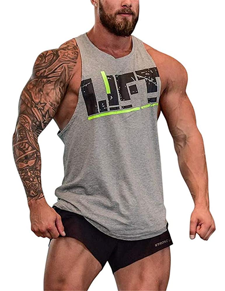YeeHoo Lift Men's Gym Tank Tops