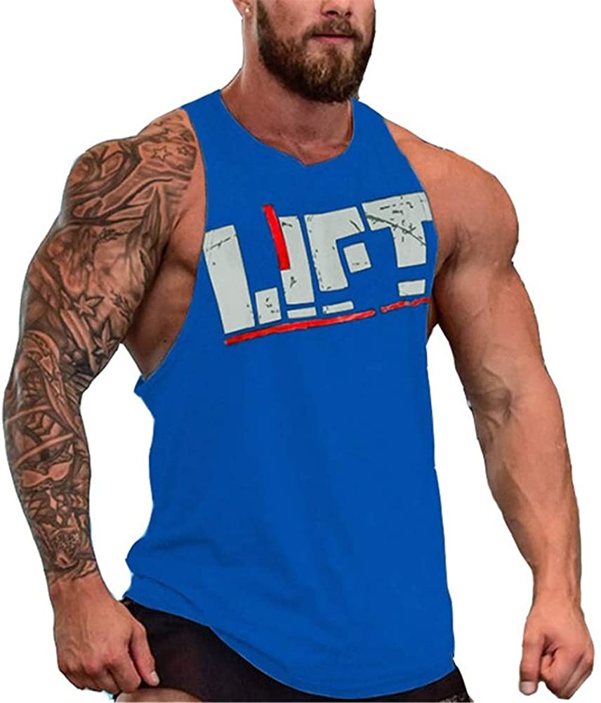 YeeHoo Lift Men's Gym Tank Tops
