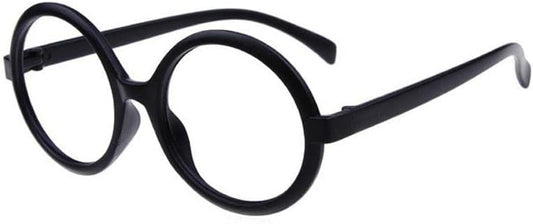 Embryform Wizard Round Glasses, Plastic Lensless Glasses Frame for Fancy Dress Party Costume Cosplay (Adult Size)