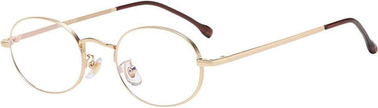 Embryform Fake Glasses Clear Lens Metal Frame Eyewear Classic Unisex Eyeglasses for Women Men