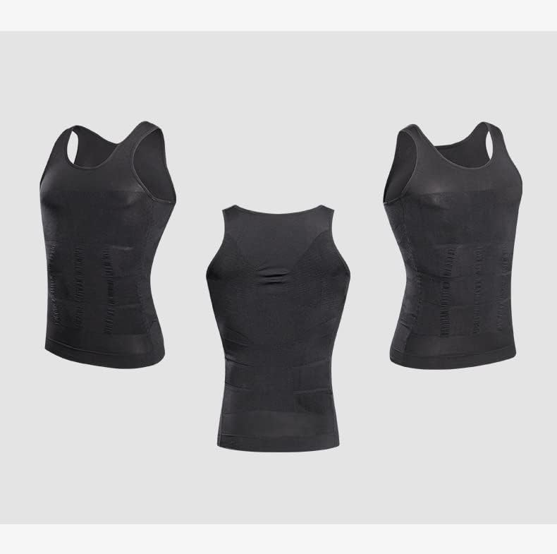 TOFOX Mens Slimming Body Shaper Vest Shirt Abdomen Slim Compression Muscle Tank