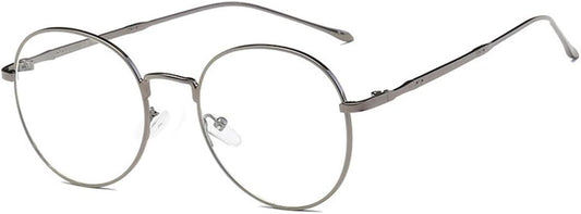 NAVARCH Women Round Retro Metal Frame Clear Lens Glass Vintage Glasses Clear Lens Glasses