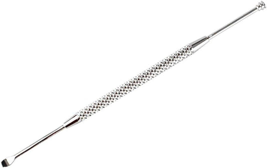 Kribee Ear Wax Remover Tool Double-Ended Stainless Steel Spiral Ear Pick Spoon Ear Wax Removal Ear Spoon Cleaning Tool SilverDeft and Professional
