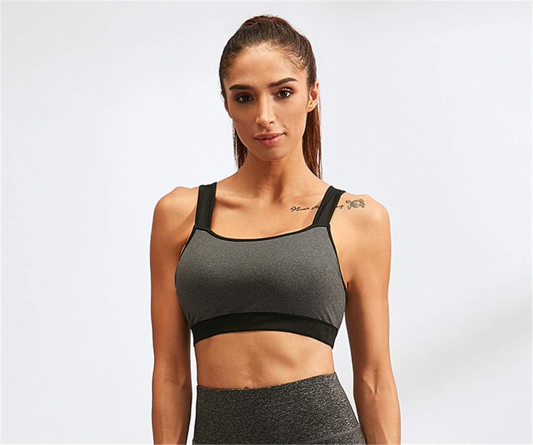 TOFOX Womens Sports Bras Padded Seamless Activewear Bras with Removable Pads Running Fitness Bra Absorb Sweat Aerobics Tops