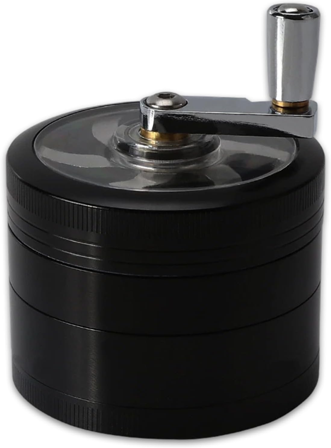 Kribee Hand Cranked Spice Grinder, Durable Zinc Alloy Manual Mill for Pepper, Salt & Herbs, Premium Kitchen Grinding Tool with Smooth Operation, Portable Grinder for Home Cooking and Outdoor BBQ