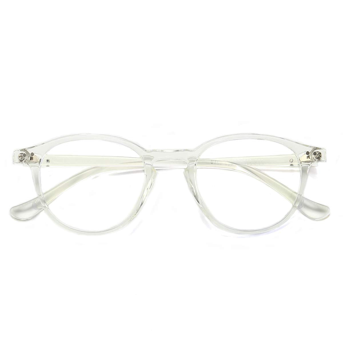 Embryform Retro Blue Light Blocking Glasses for Men Women TR90 Clear Lens Lightweight Computer Glasses Reading Glasses