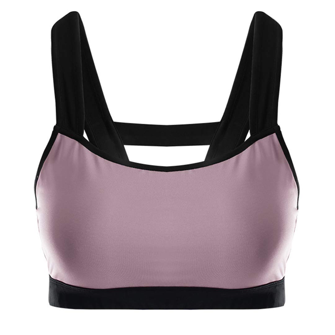 TOFOX Womens Sports Bras Padded Seamless Activewear Bras with Removable Pads Running Fitness Bra Absorb Sweat Aerobics Tops