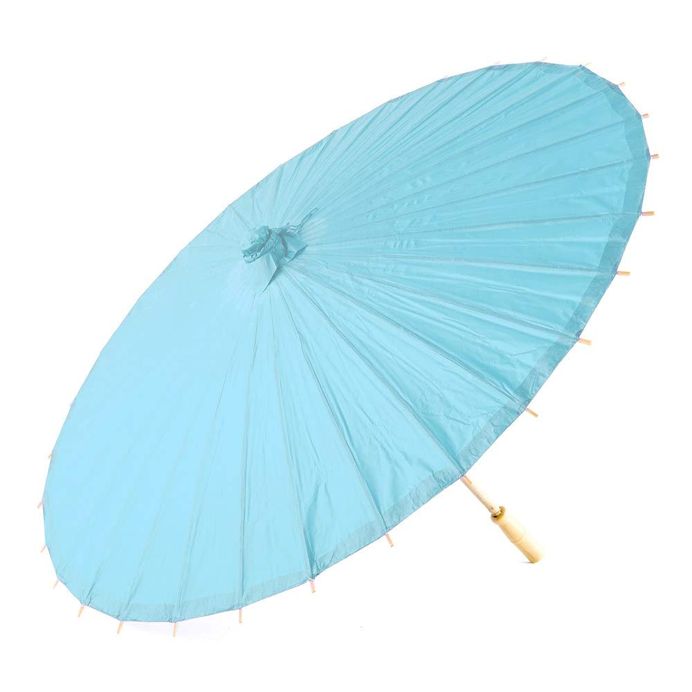JiffPom Paper Parasol with Bamboo Boning - Pastel Pink