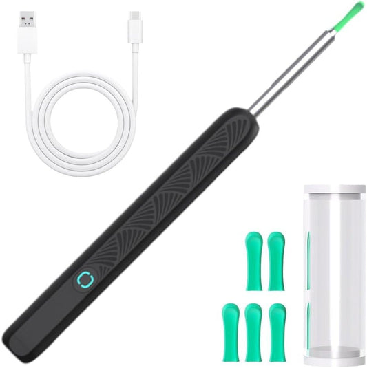 Kribee Ear Wax Removal with Camera, Smart Visual Earwax Cleaning Tool with 6 LED Lights, Earwax Remover Tool, Ear Cleaner Ear Wax Removal Kit