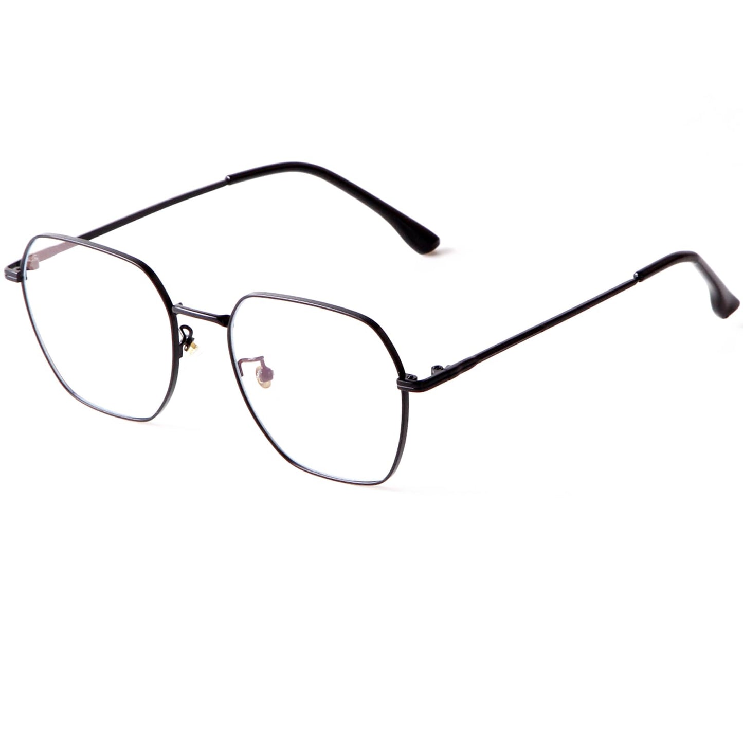 Embryform Blue Light Blocking Glasses Retro Hexagonal Metal Frame Gaming Glasses Anti Glare Glasses