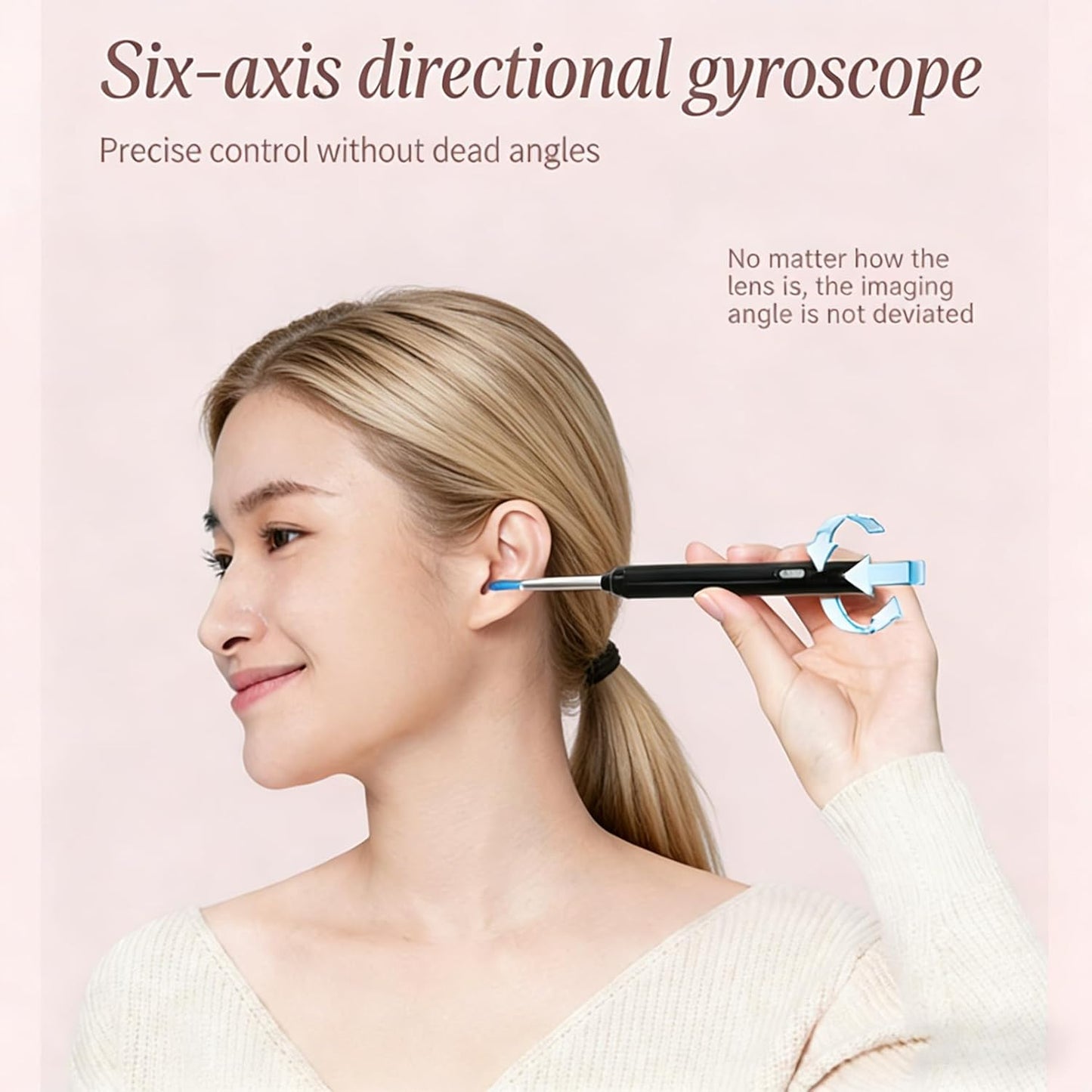 gukoo 10MP HD Ear Cleaner with Camera and Light, 2-in-1 Ear Wax Removal Kit with Camera, Precision Tweezers & Silicone Scoop, Wireless & Easy to Use, IP67 Waterproof Lens (Black)