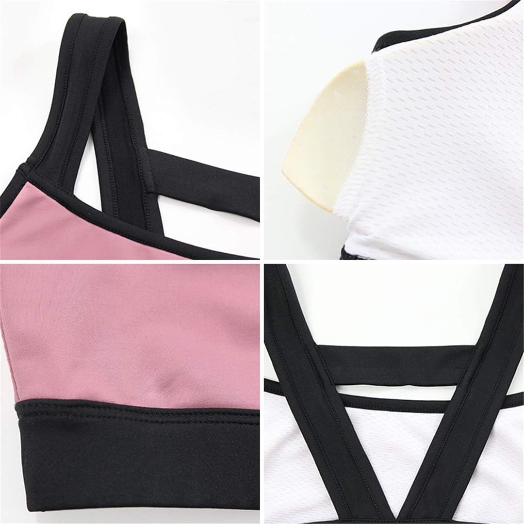 TOFOX Womens Sports Bras Padded Seamless Activewear Bras with Removable Pads Running Fitness Bra Absorb Sweat Aerobics Tops