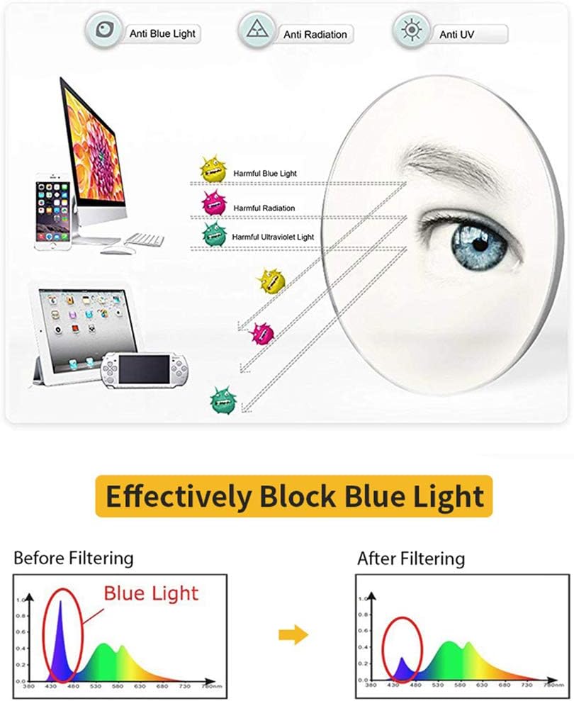 NAVARCH Kids Teens Anti Blue Light Glasses Clear Lenses Shield Computer Reading/Gaming Glasses for Kids Blue Frame