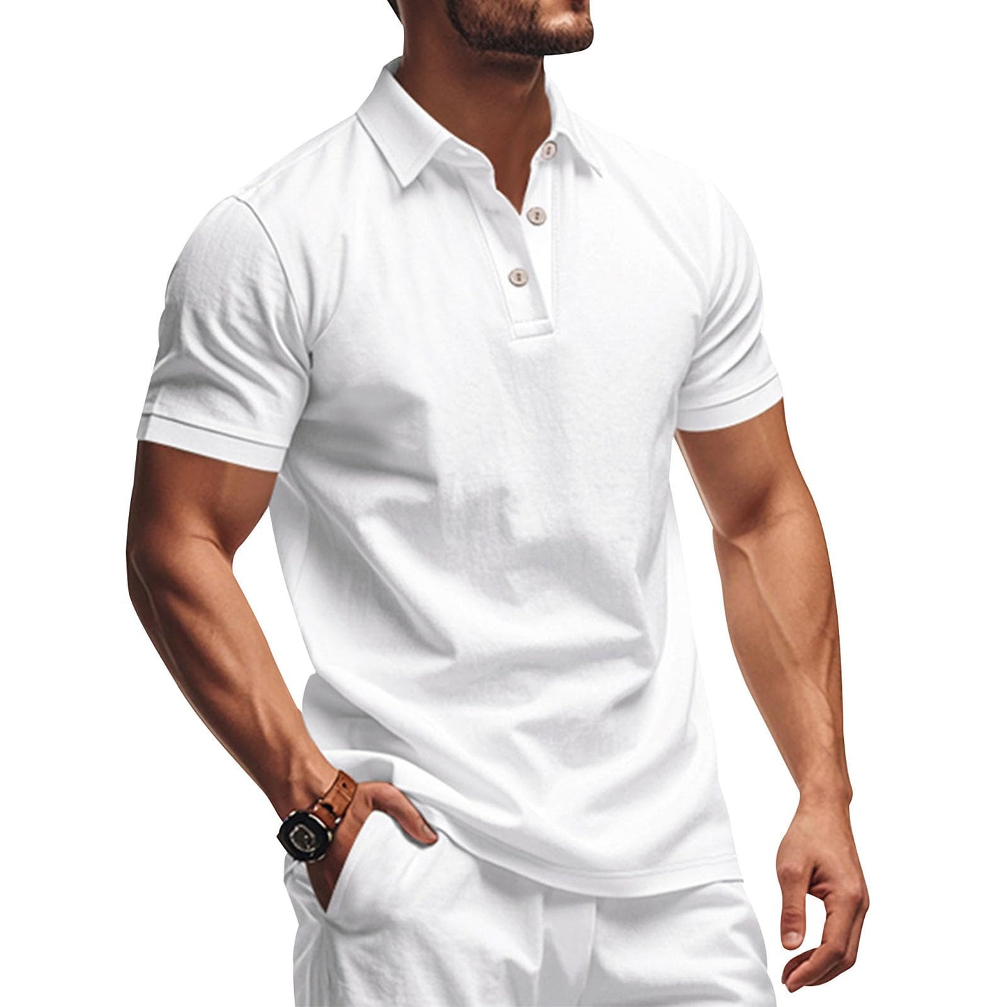 gukoo Polo Shirts for Men Lightweight Performance Short Sleeve Summer Tops Casual Collared Moisture Wicking Golf Shirts