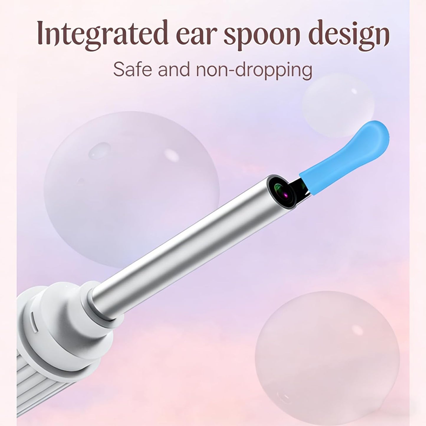gukoo 10MP HD Ear Cleaner with Camera and Light, 2-in-1 Ear Wax Removal Kit with Camera, Precision Tweezers & Silicone Scoop, Wireless & Easy to Use, IP67 Waterproof Lens (Black)