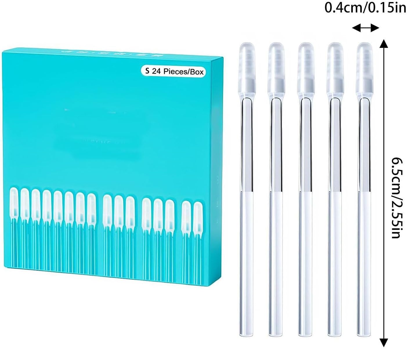 Kribee Sticky Ear Cleaning Buds, 24 Pieces Reusable Ear Wax Removal Kit for Adults Kids, Sticky Ears Cleaning Sticks Washable, Portable Adhesive Ears Pick Wax Cleaner Earwax Remover Tool for Home Use