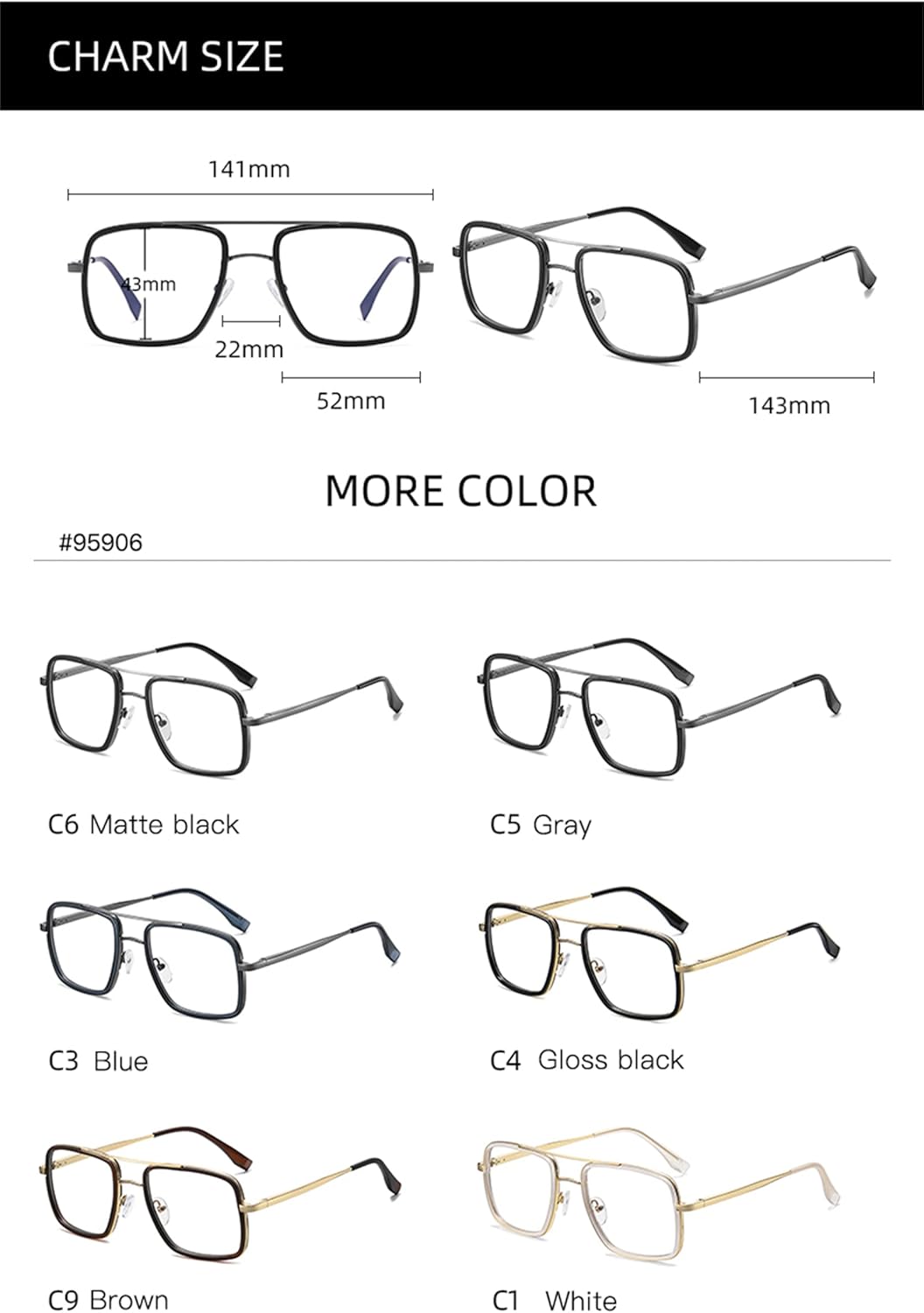 NAVARCH Blue Light Blocking TR90 Glasses Protect yours eyes against harmful blue light from screens for Anti Headache and Eyestrain Lightweight Computer Glasses