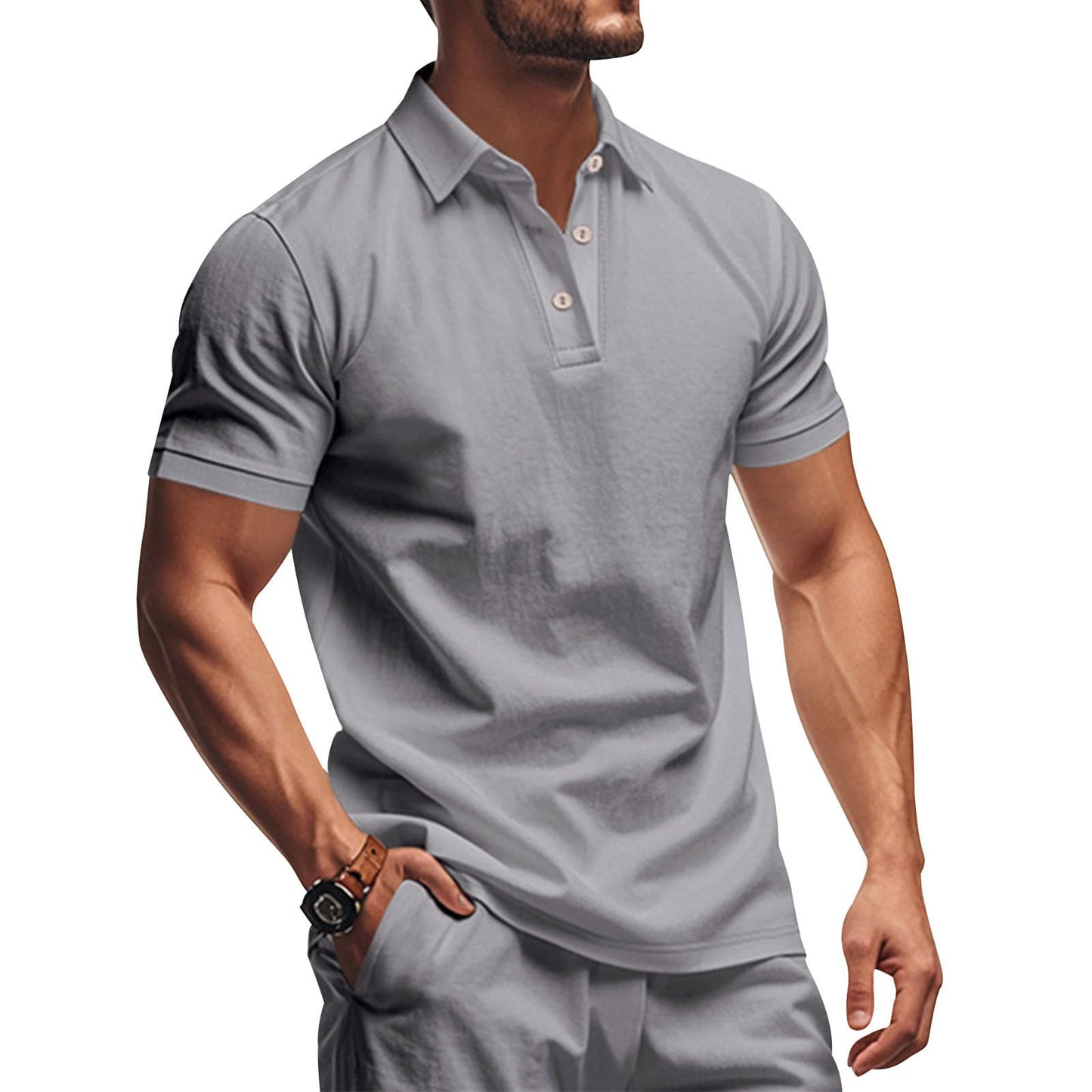 gukoo Polo Shirts for Men Lightweight Performance Short Sleeve Summer Tops Casual Collared Moisture Wicking Golf Shirts