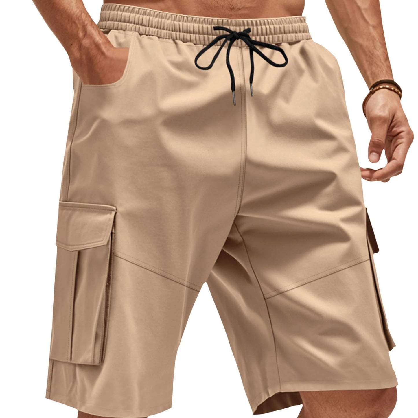 GYMDOG Quick Dry Lightweight Stretch Athletic Shorts for Men with Pockets Men's Cargo Shorts Casual Outdoor Running Gym
