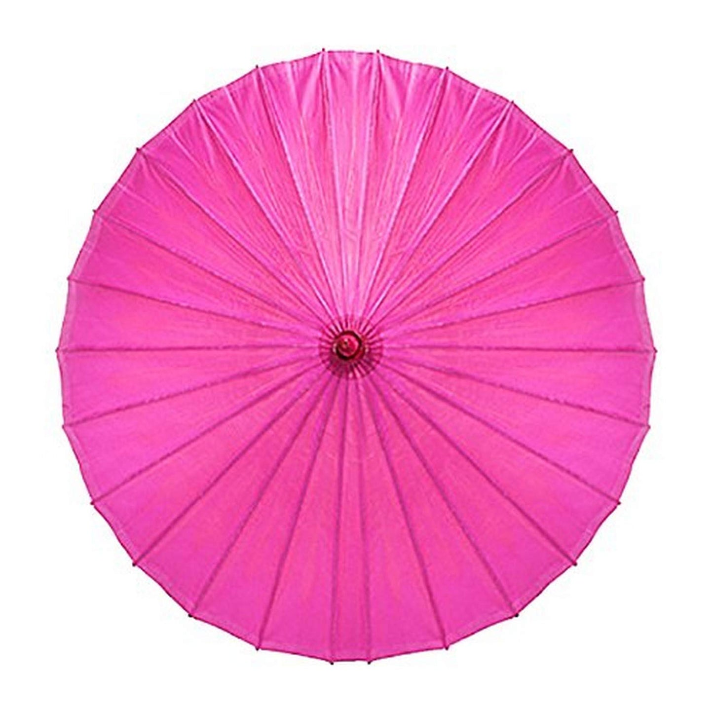 JiffPom Paper Parasol with Bamboo Boning - Pastel Pink