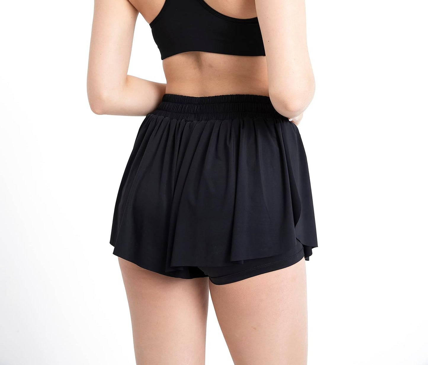 TOFOX Sports Cycling Shorts for Women Pleated Tennis Skirts for Women Shorts Sports Running Golf Casual High Waist Skirt