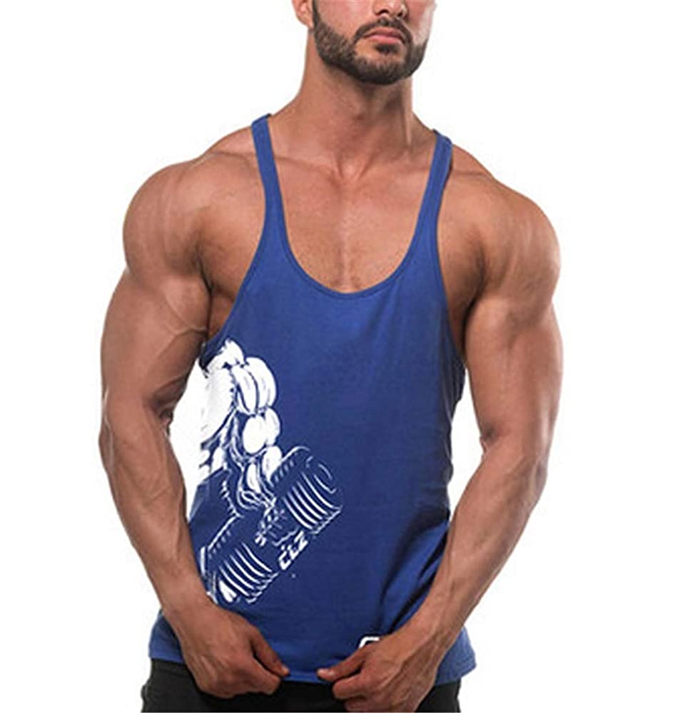 YeeHoo Men's Gym Stringer Tank Tops