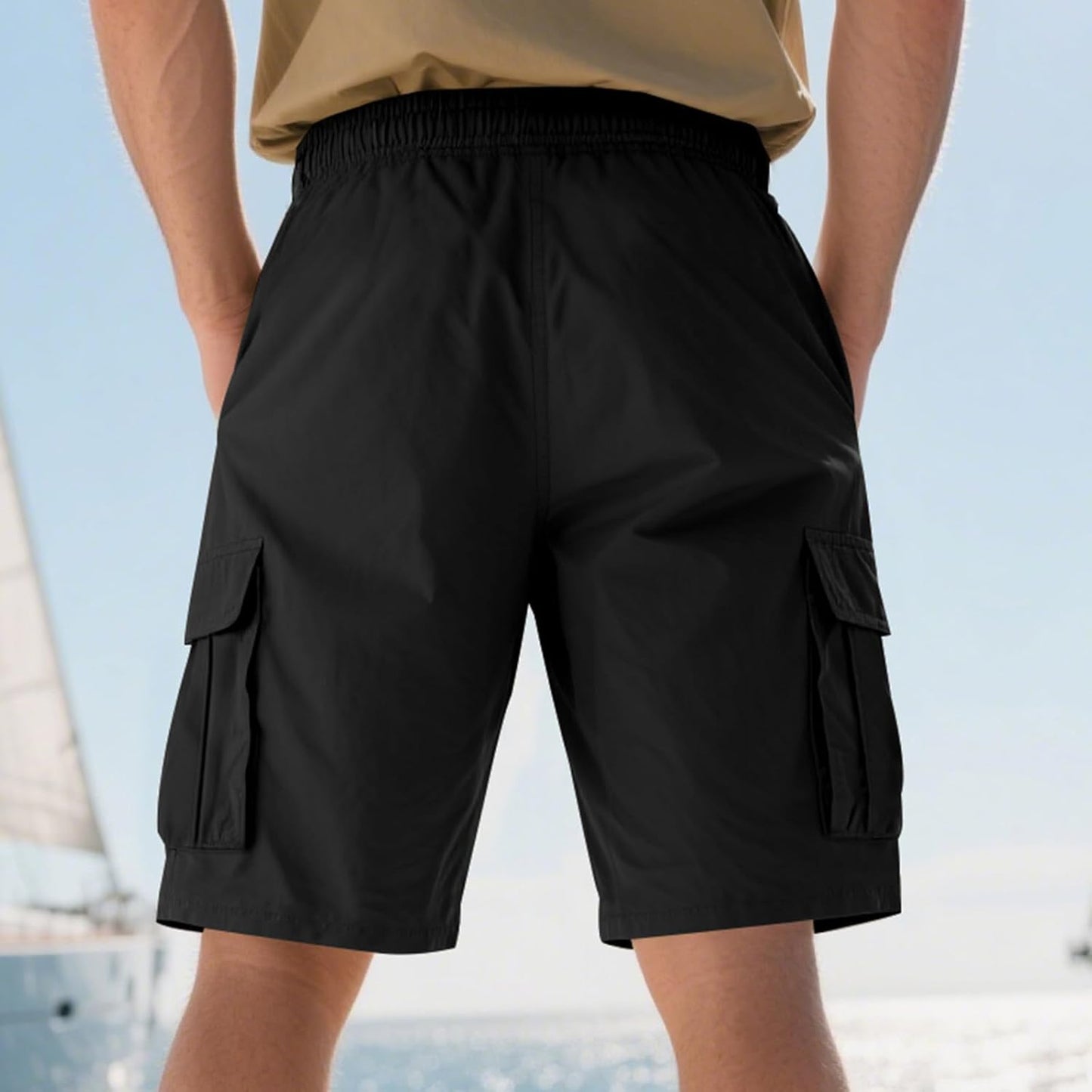 GYMDOG Quick Dry Lightweight Stretch Athletic Shorts for Men with Pockets Men's Cargo Shorts Casual Outdoor Running Gym