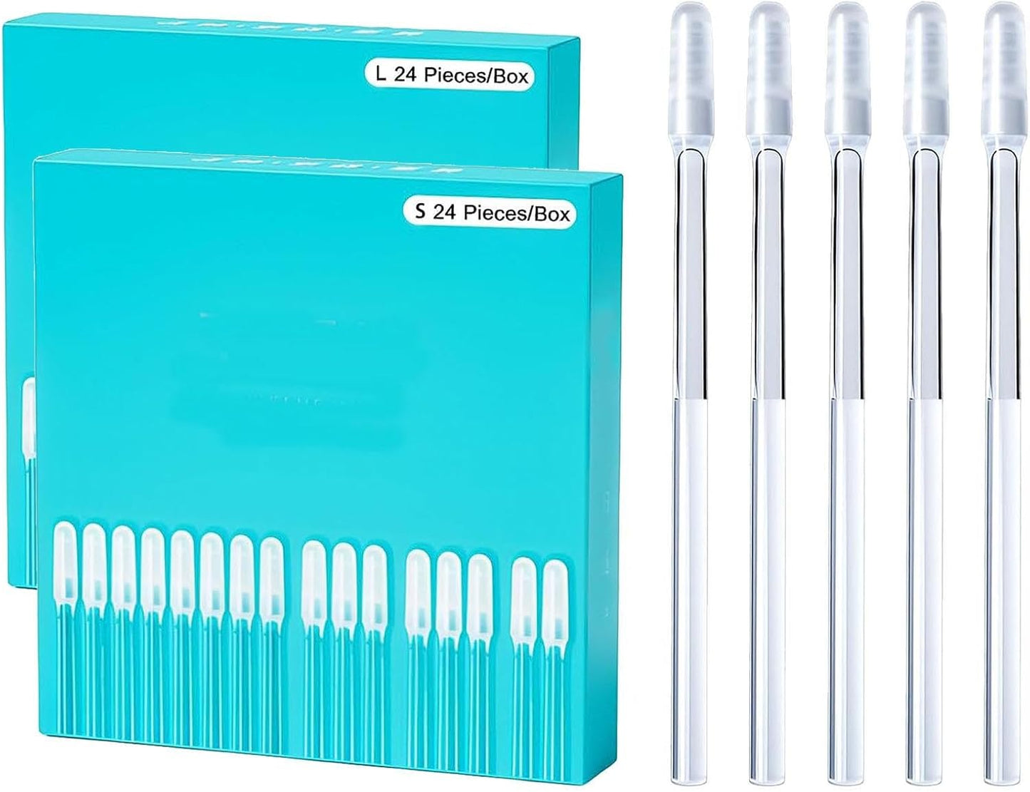 Kribee Sticky Ear Cleaning Buds, 24 Pieces Reusable Ear Wax Removal Kit for Adults Kids, Sticky Ears Cleaning Sticks Washable, Portable Adhesive Ears Pick Wax Cleaner Earwax Remover Tool for Home Use