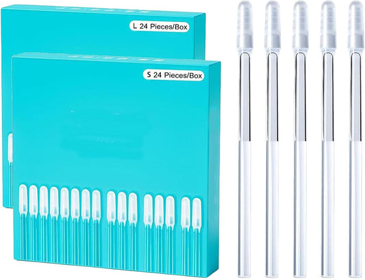 Kribee Sticky Ear Cleaning Buds, 24 Pieces Reusable Ear Wax Removal Kit for Adults Kids, Sticky Ears Cleaning Sticks Washable, Portable Adhesive Ears Pick Wax Cleaner Earwax Remover Tool for Home Use