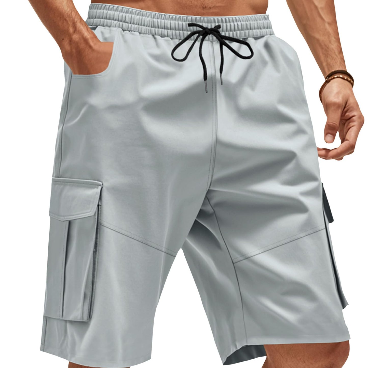 GYMDOG Quick Dry Lightweight Stretch Athletic Shorts for Men with Pockets Men's Cargo Shorts Casual Outdoor Running Gym