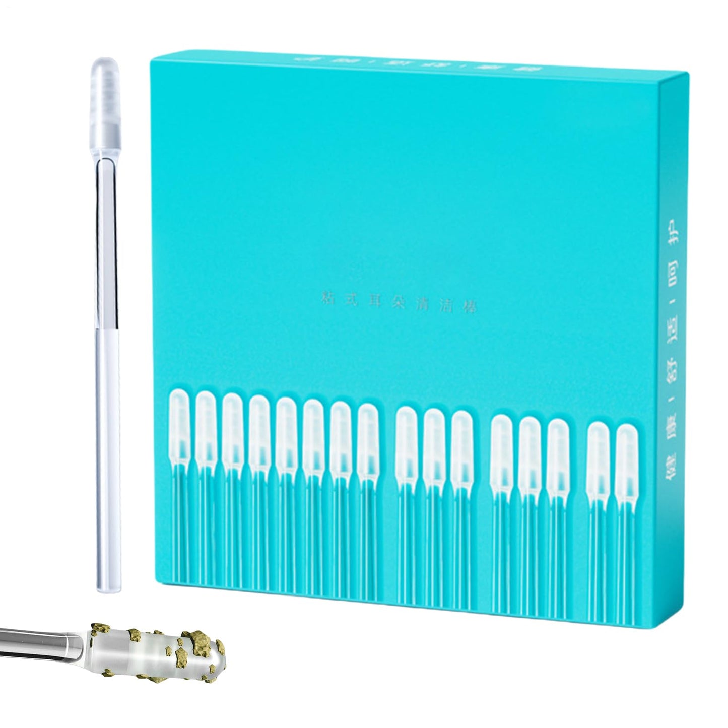 Kribee Earwax Removal Kit Earwax Remover Tool Sticky Ear Cleaning Stick Cleaner Tool Ear Cleaner Set for Children Adult