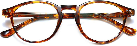 Embryform Retro Blue Light Blocking Glasses for Men Women TR90 Clear Lens Lightweight Computer Glasses Reading Glasses