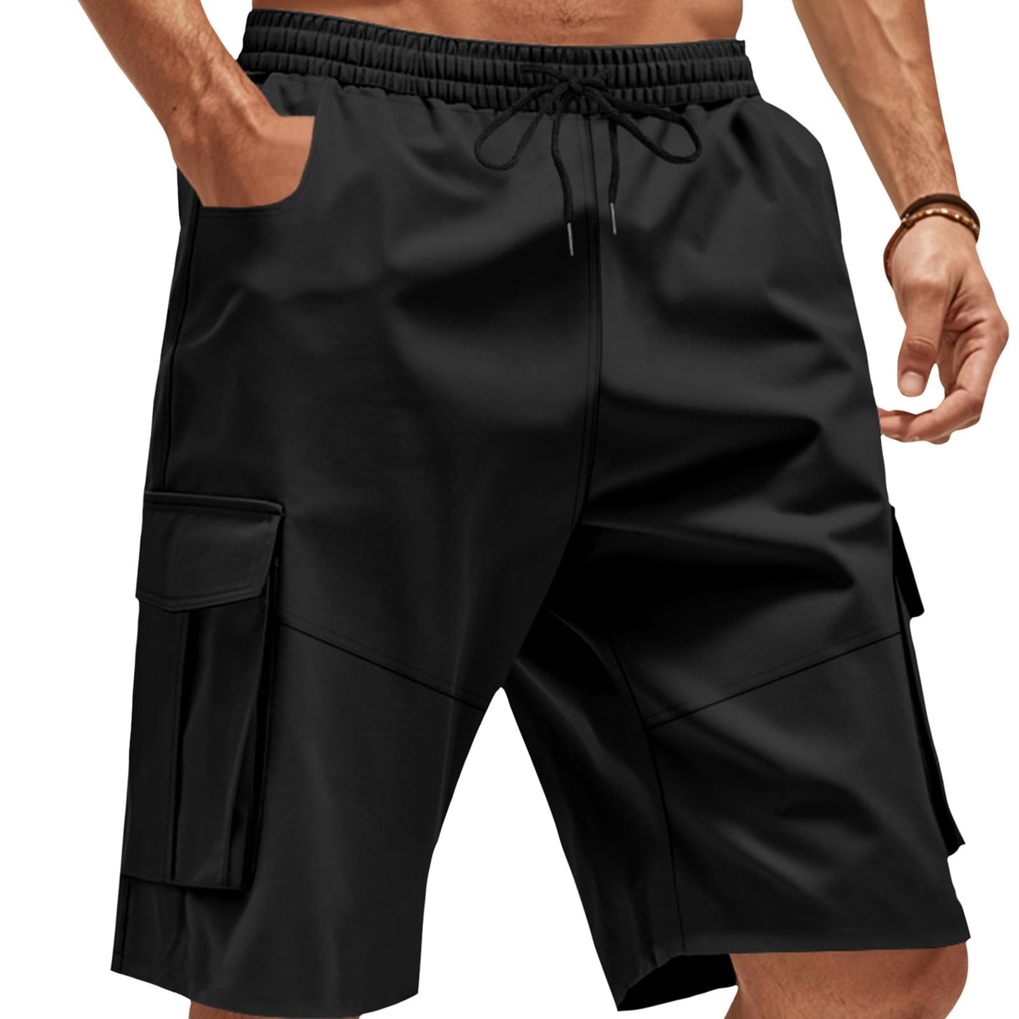 GYMDOG Quick Dry Lightweight Stretch Athletic Shorts for Men with Pockets Men's Cargo Shorts Casual Outdoor Running Gym
