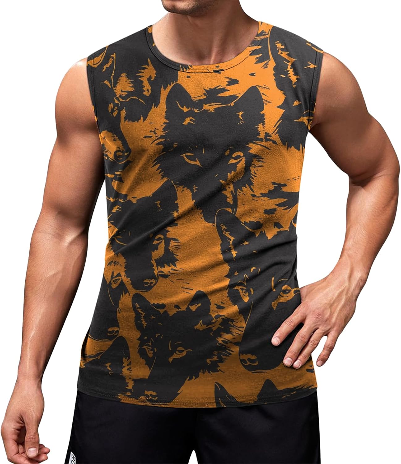NAVARCH Mens Tank Tops Graphic Beach Tank Tops for Men Lightweight Breathable Sleeveless T-Shirt Summer Casual Beach Wear