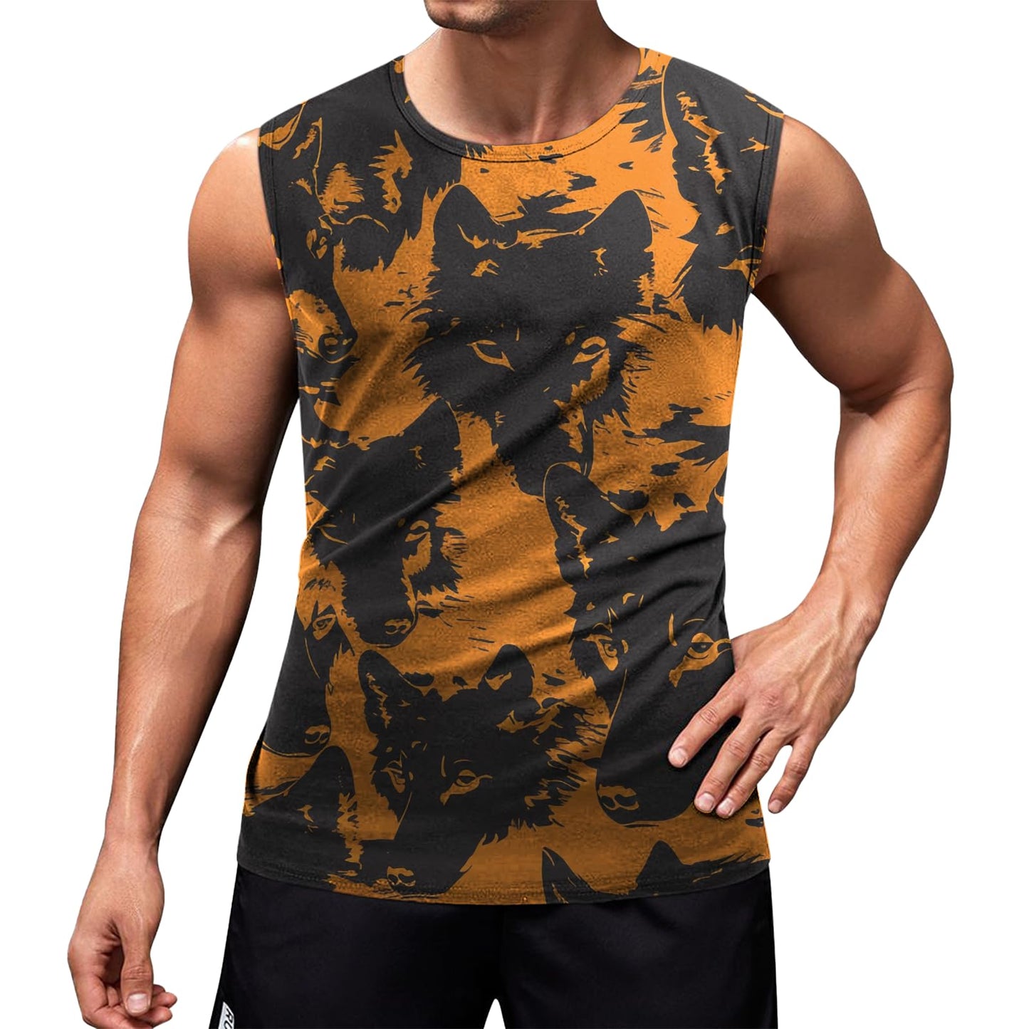 NAVARCH Mens Tank Tops Graphic Beach Tank Tops for Men Lightweight Breathable Sleeveless T-Shirt Summer Casual Beach Wear