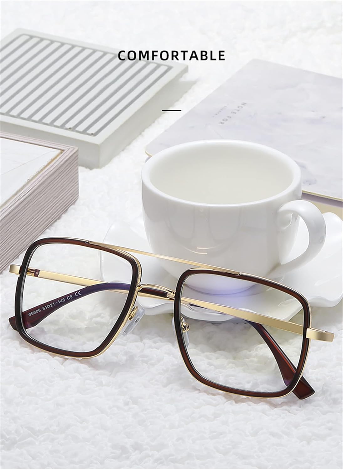 NAVARCH Blue Light Blocking TR90 Glasses Protect yours eyes against harmful blue light from screens for Anti Headache and Eyestrain Lightweight Computer Glasses