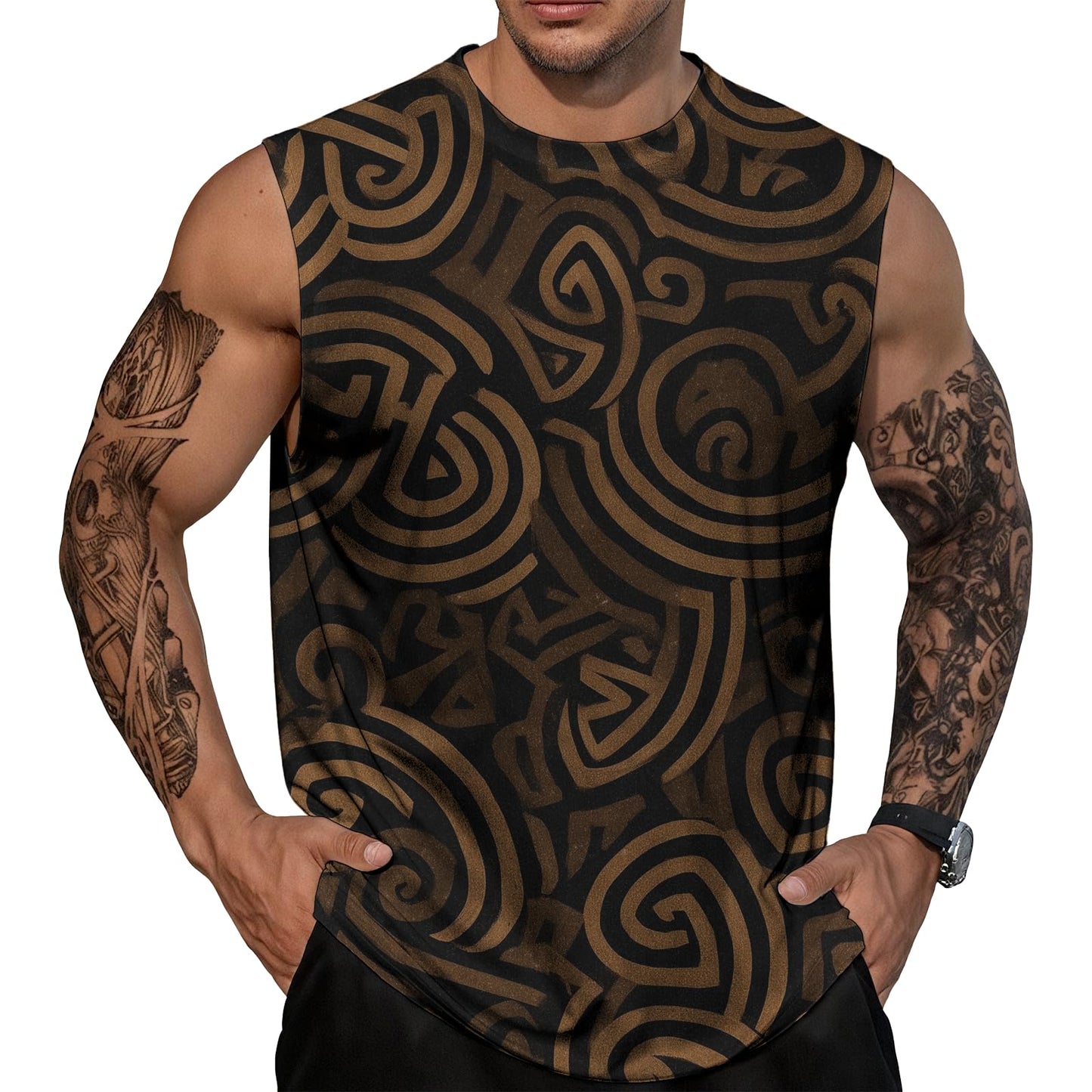 NAVARCH Mens Gym Tank Tops Breathable Skin-Friendly Sleeveless T Shirt Outwear Summer Clothes for Men Plus Size 2025