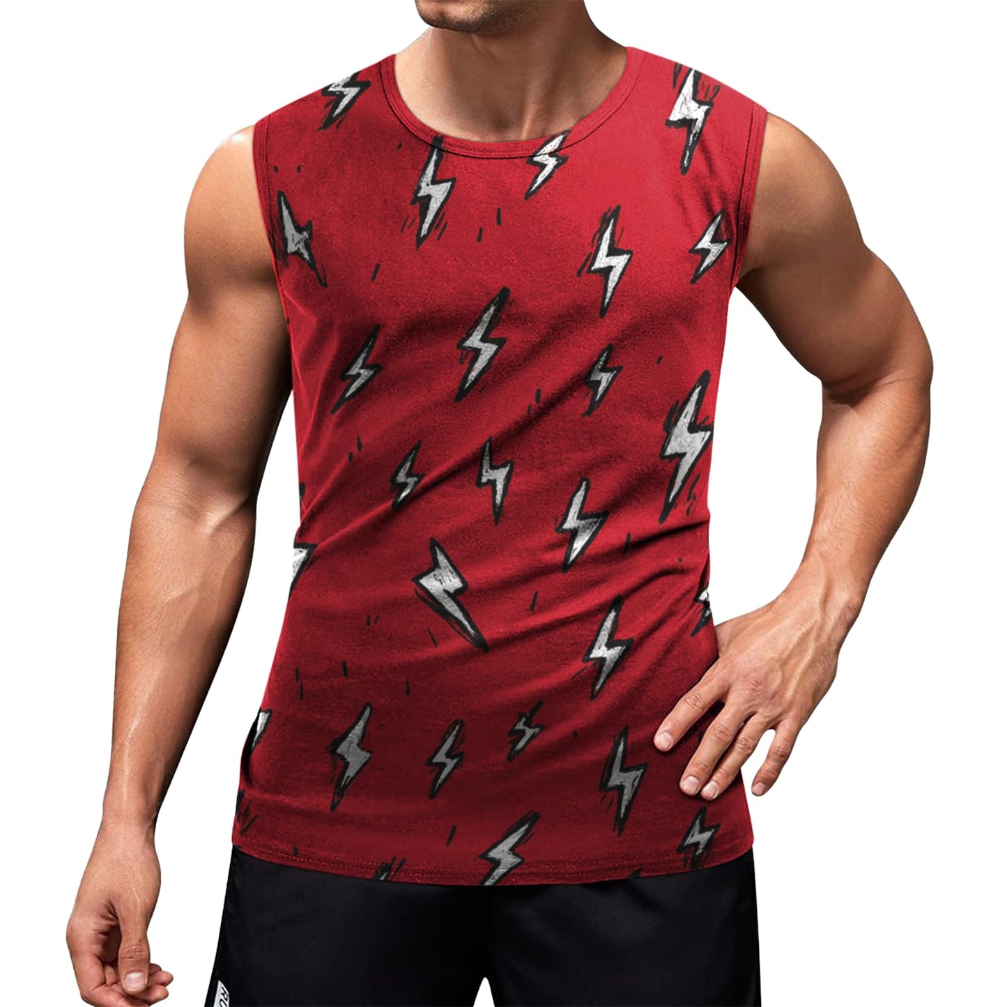 NAVARCH Mens Tank Tops Graphic Beach Tank Tops for Men Lightweight Breathable Sleeveless T-Shirt Summer Casual Beach Wear