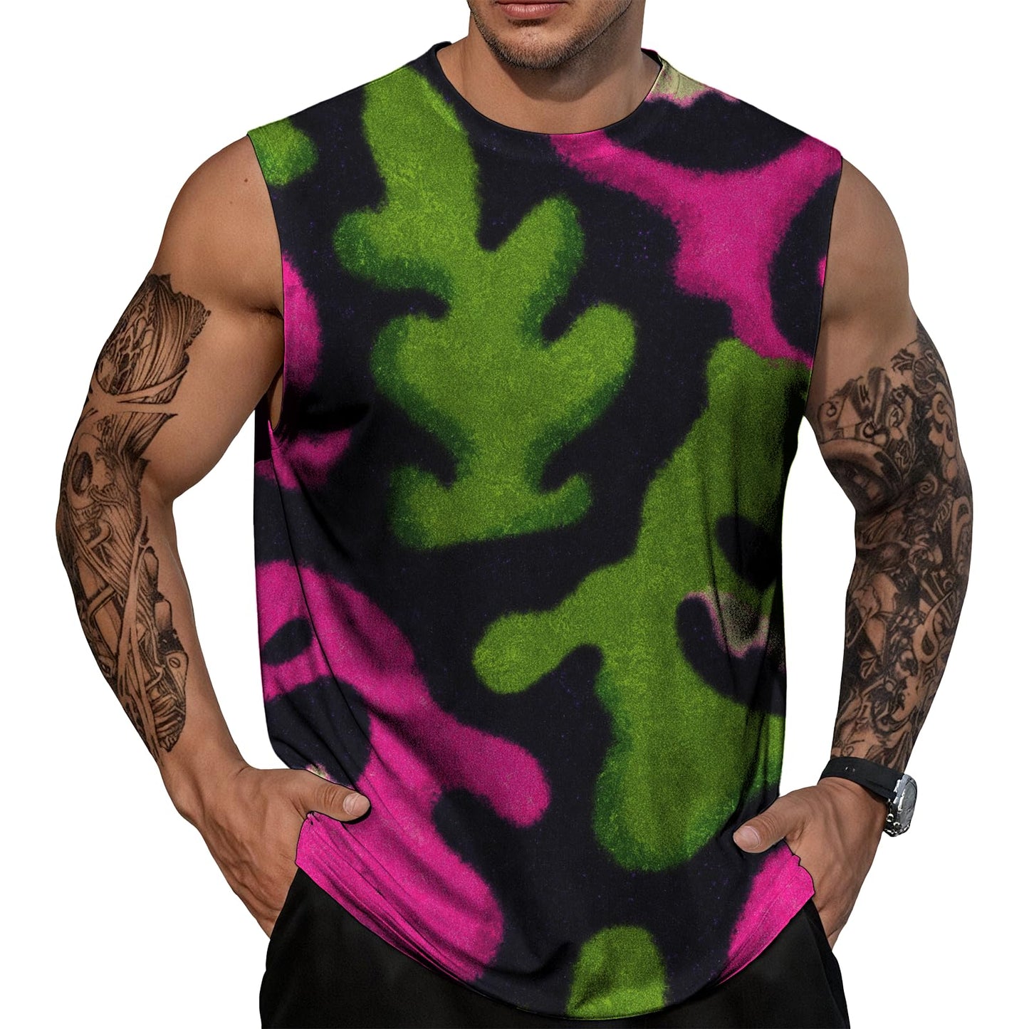 NAVARCH Mens Gym Tank Tops Breathable Skin-Friendly Sleeveless T Shirt Outwear Summer Clothes for Men Plus Size 2025