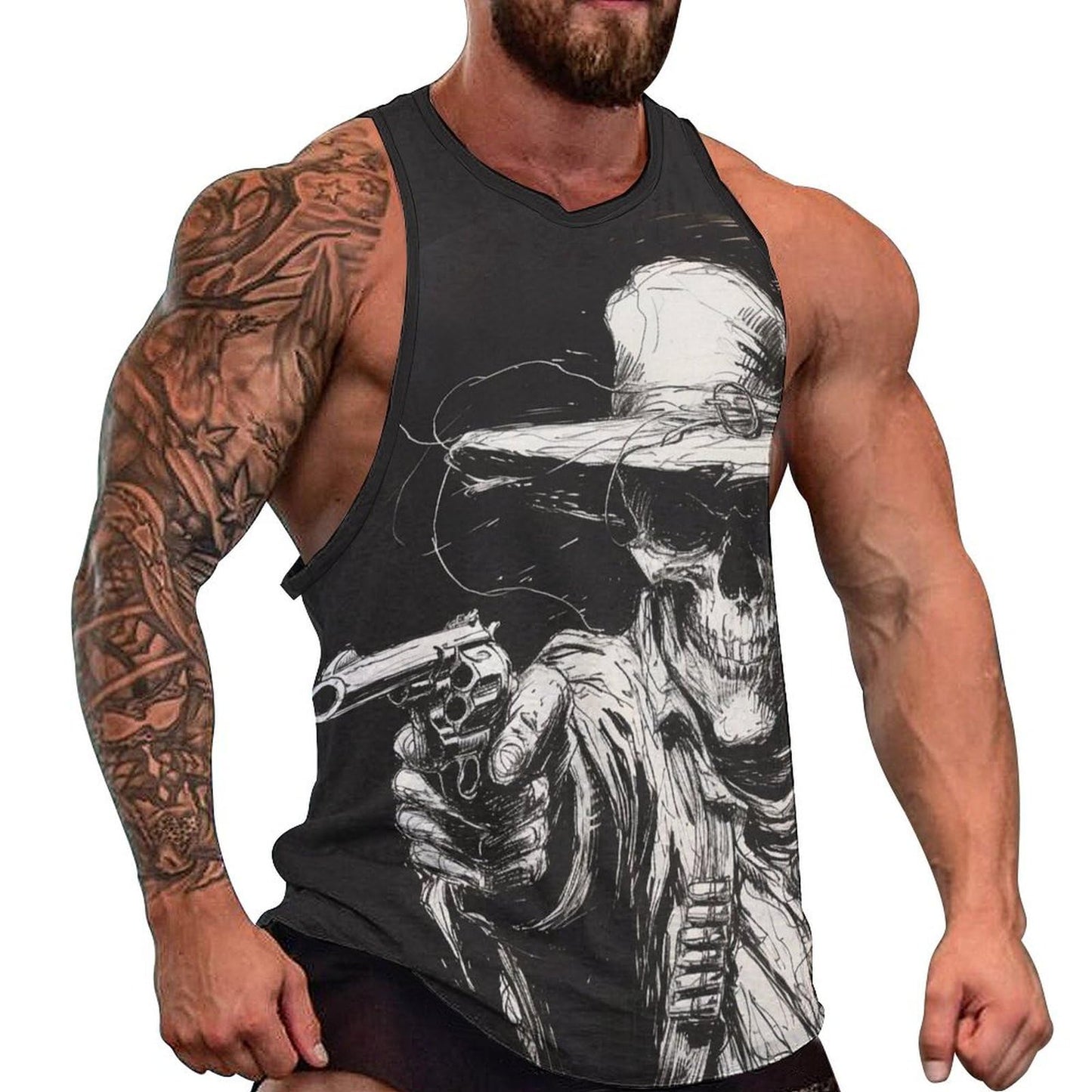 NAVARCH Mens Tank Top 3D Print Casual Summer Sleeveless Shirts Gym Workout Breathable Quick Dry Lightweight Sportswear