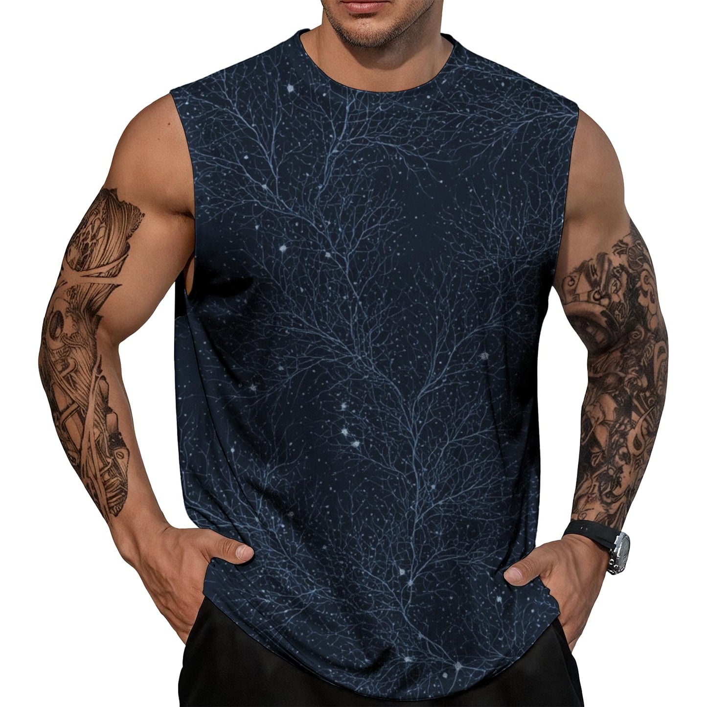 NAVARCH Mens Gym Tank Tops Breathable Skin-Friendly Sleeveless T Shirt Outwear Summer Clothes for Men Plus Size 2025