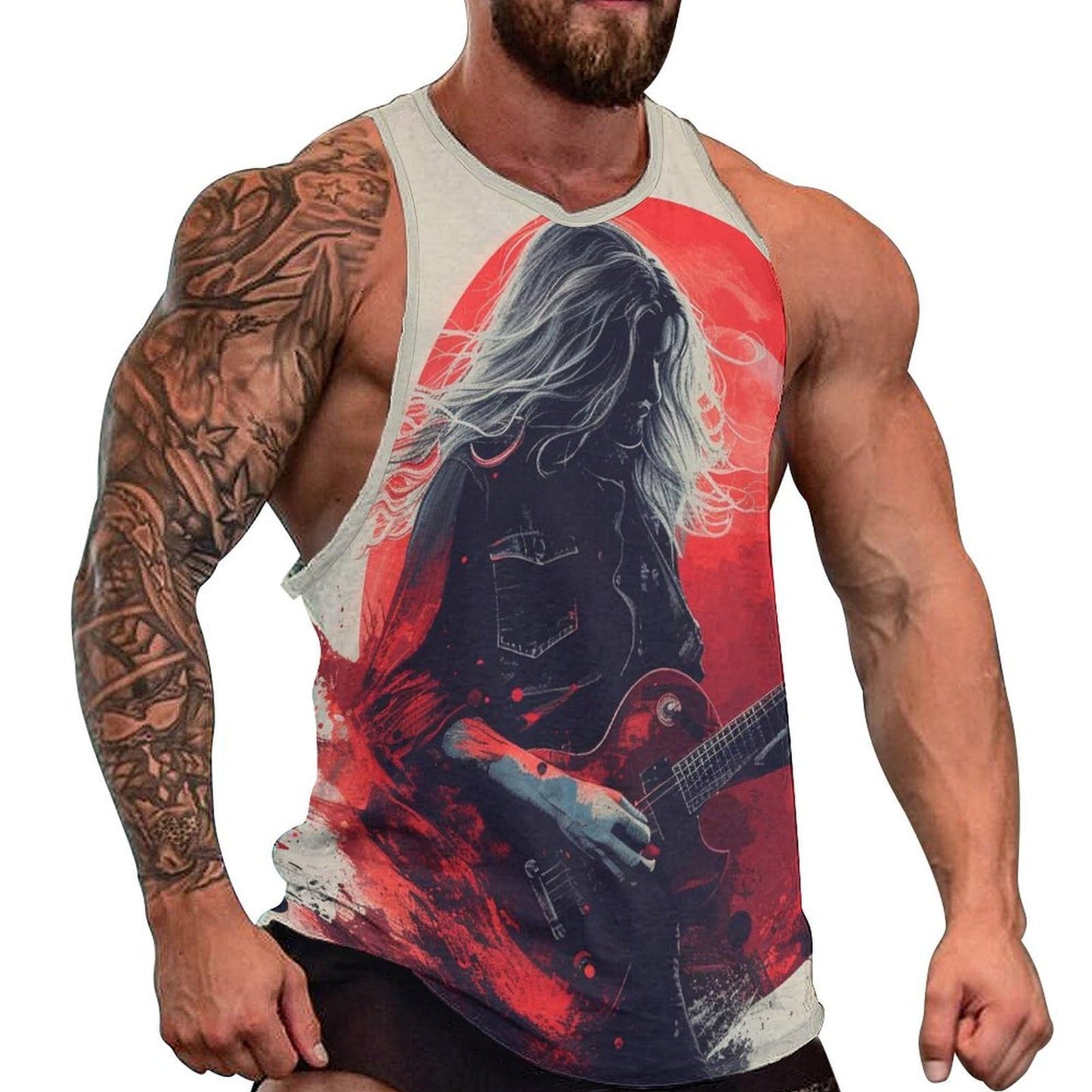 NAVARCH Mens Tank Top 3D Print Casual Summer Sleeveless Shirts Gym Workout Breathable Quick Dry Lightweight Sportswear