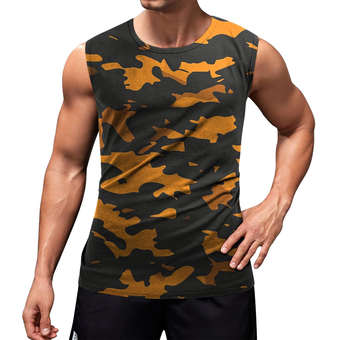 NAVARCH Mens Tank Tops Graphic Beach Tank Tops for Men Lightweight Breathable Sleeveless T-Shirt Summer Casual Beach Wear