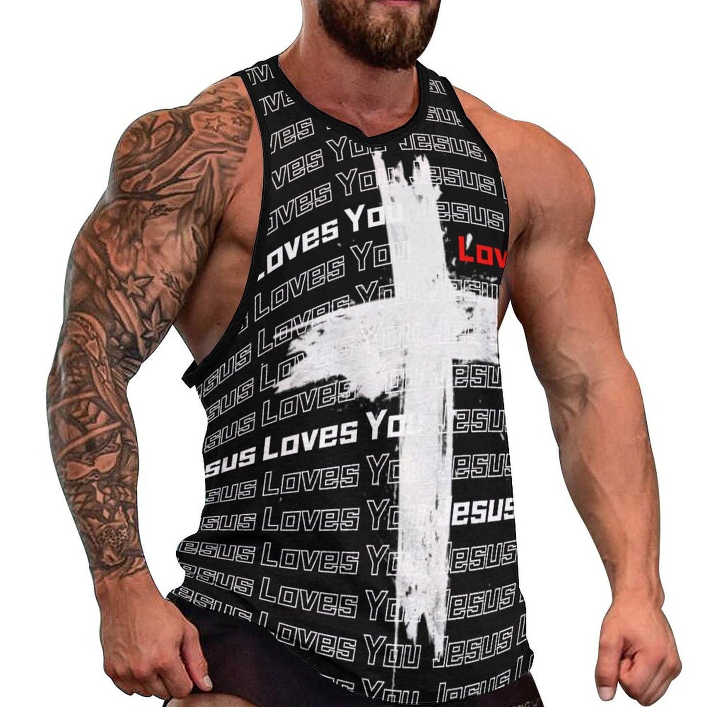 NAVARCH Mens Tank Top 3D Print Casual Summer Sleeveless Shirts Gym Workout Breathable Quick Dry Lightweight Sportswear