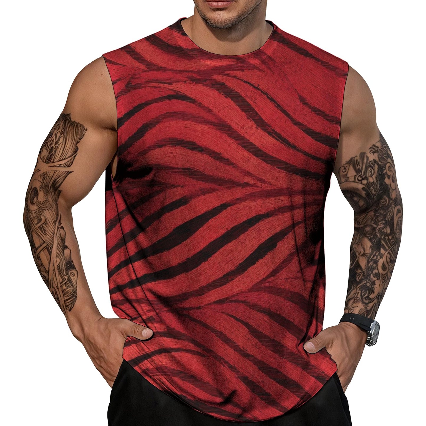 NAVARCH Mens Gym Tank Tops Breathable Skin-Friendly Sleeveless T Shirt Outwear Summer Clothes for Men Plus Size 2025