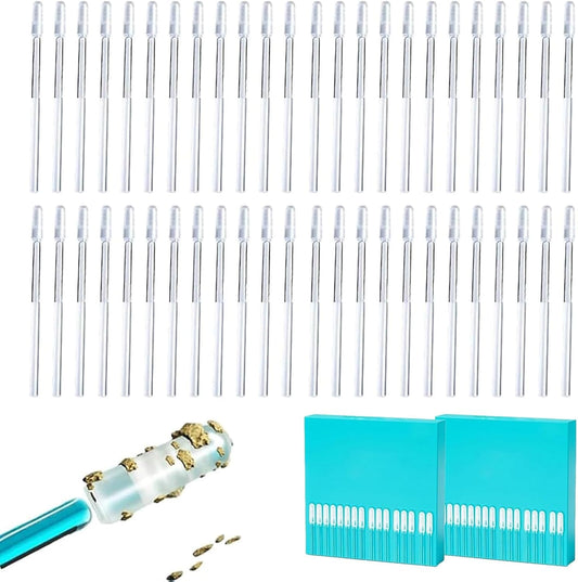 gukoo 24Pcs Sticky Ears Cleaner Stick Set,Earwax Removal Kit,Earwax Remover Tool,Washable Resin Tip Earwax Removal Tool Ears Cleaning Stick Earwax Remover for Children Adult (2PCS)