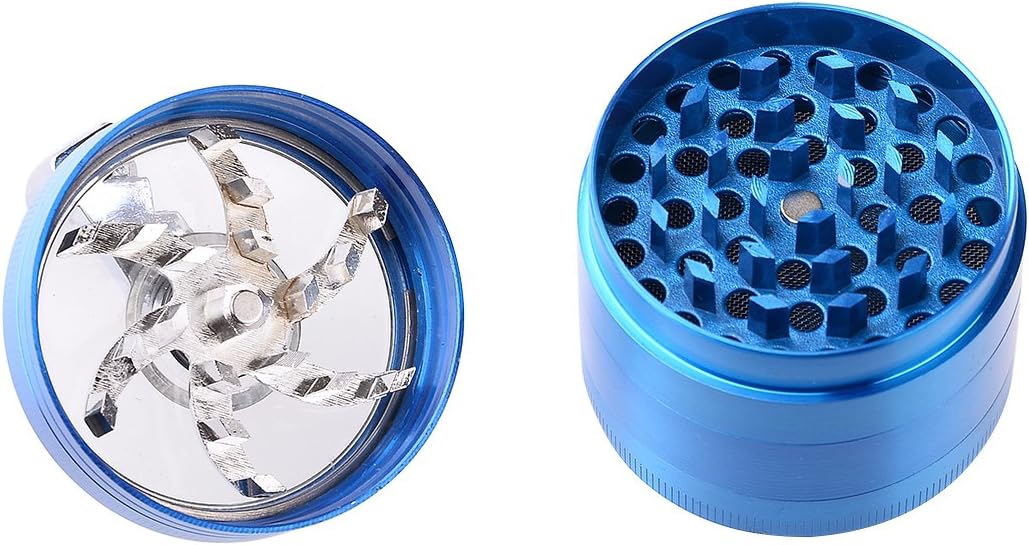 Kribee Premium Grinder 4 Pieces Zinc Alloy Hand Cranked Unbreakable Grinder for Herb