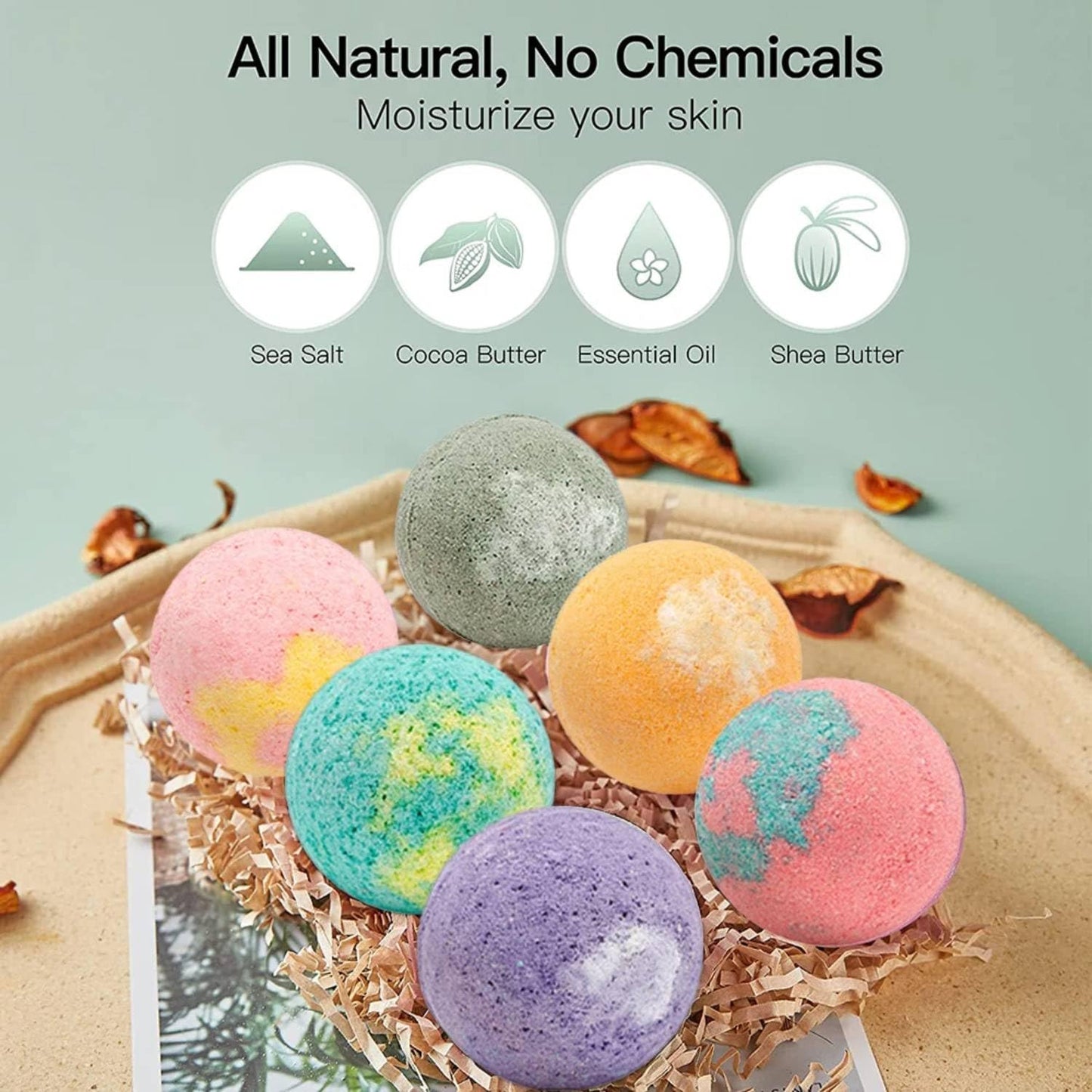 Kribee Ocean Toy Bath Salt Ball Sleeve Box Bath Bombs,2026 New 12-Pack Bath Bombs with Toys Inside,Upgrade Easter Gifts Bubble Easter Basket Stuffers Easter Egg Fillers