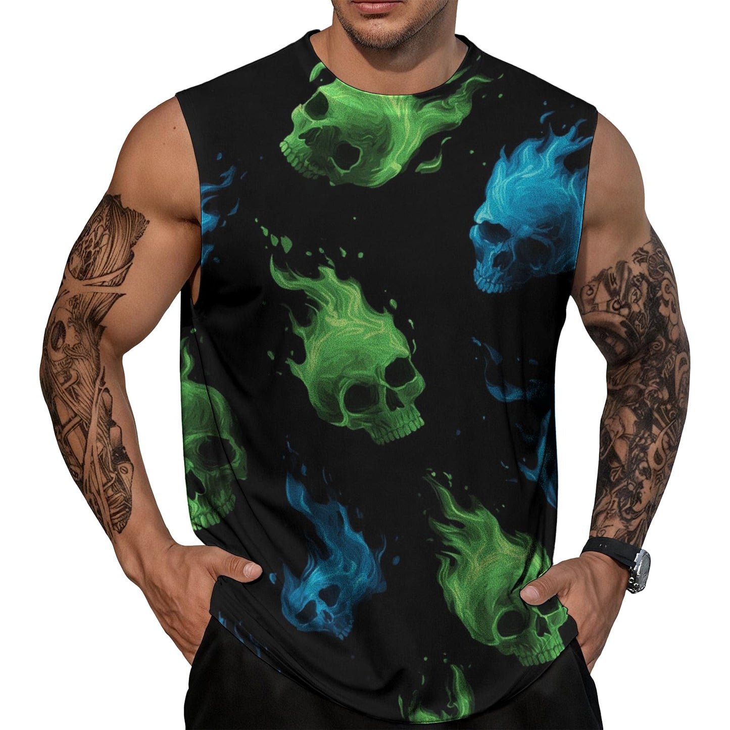 NAVARCH Mens Gym Tank Tops Breathable Skin-Friendly Sleeveless T Shirt Outwear Summer Clothes for Men Plus Size 2025